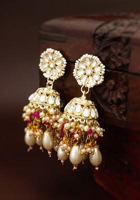 Geometric Jhumkas Earrings