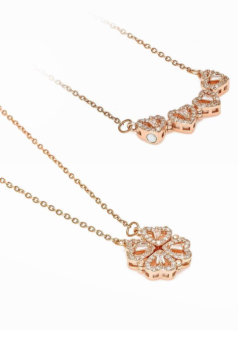 Gold Toned And White Alloy Gold Plated Mangalsutra - Indya