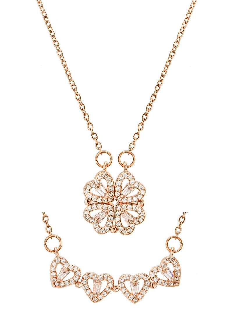 Gold Toned And White Alloy Gold Plated Mangalsutra - Indya