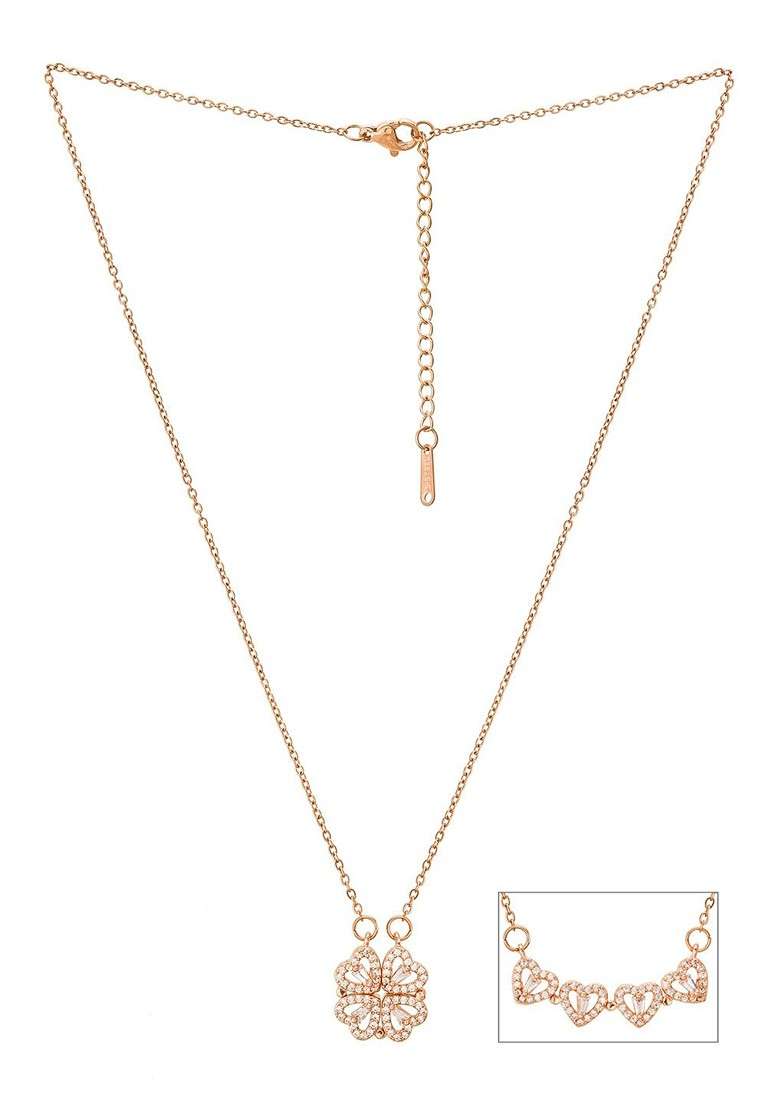 Gold Toned And White Alloy Gold Plated Mangalsutra - Indya