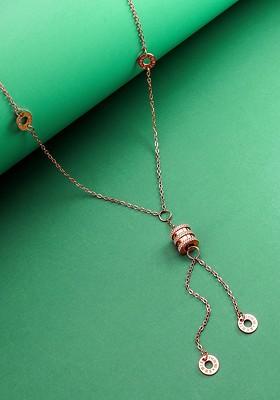 Rose Gold Plated Pendant With Chain
