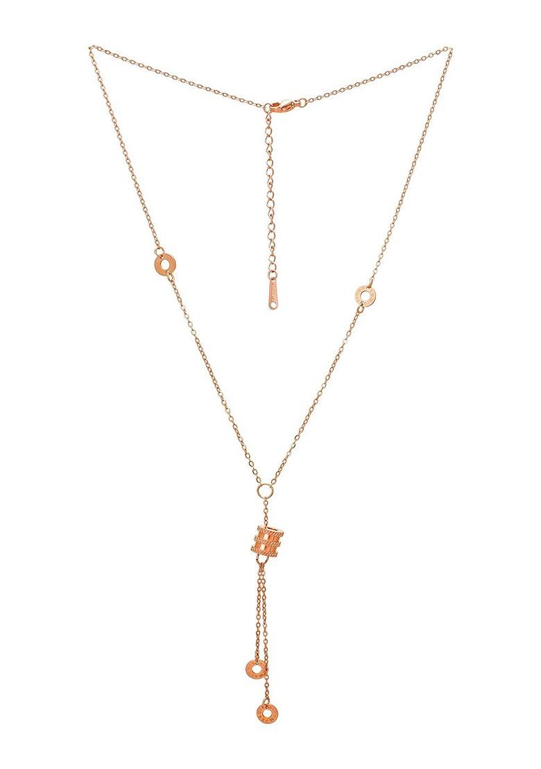Rose Gold Plated Pendant With Chain