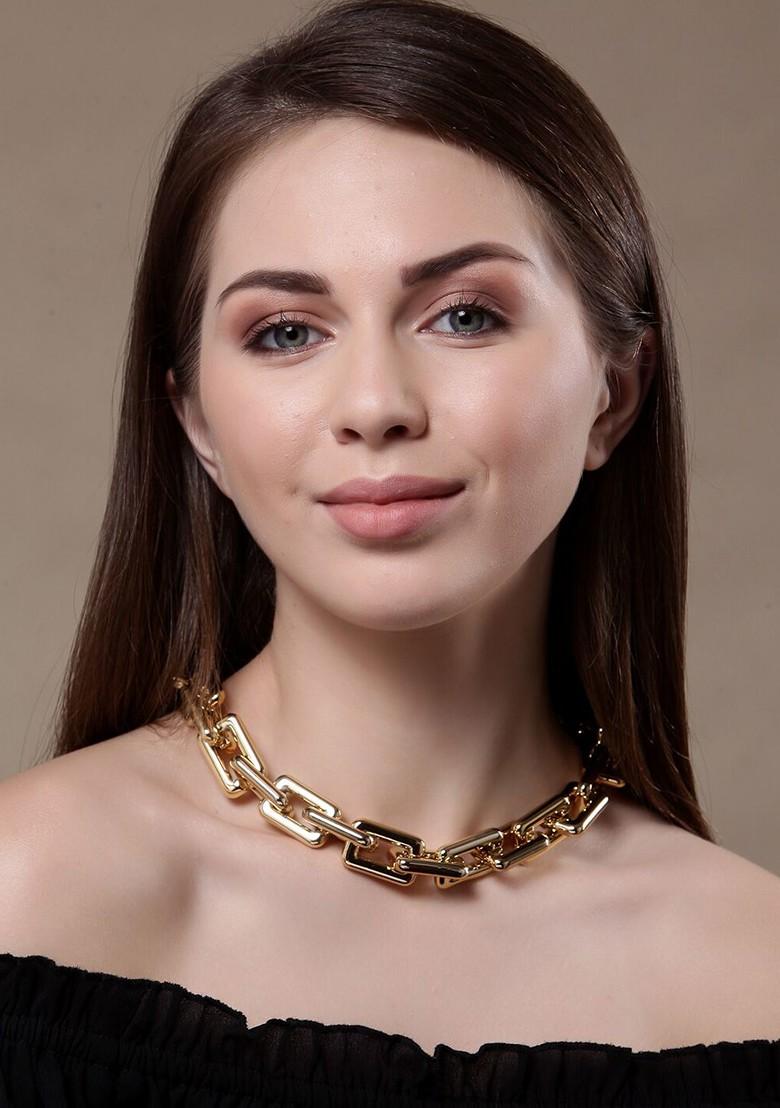 Gold Toned And Plated Handcrafted Statement Necklace