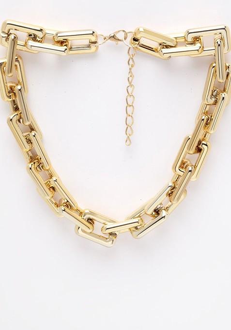 Gold Toned And Plated Handcrafted Statement Necklace