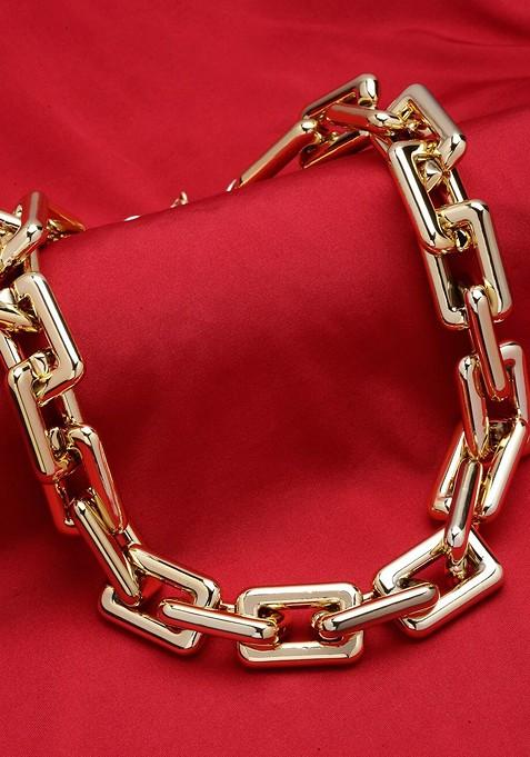 Gold Toned And Plated Handcrafted Statement Necklace
