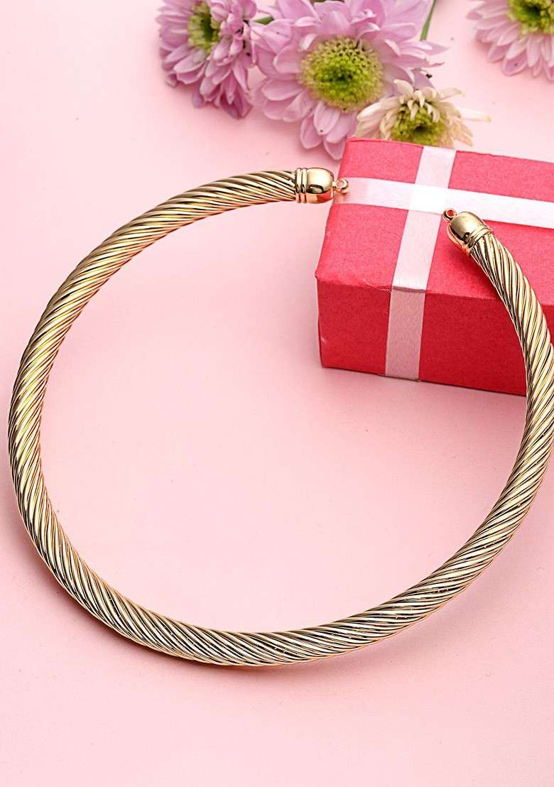 18Kt Gold Plated Stainless Steel Tarnish Free Waterproof Necklace - Indya