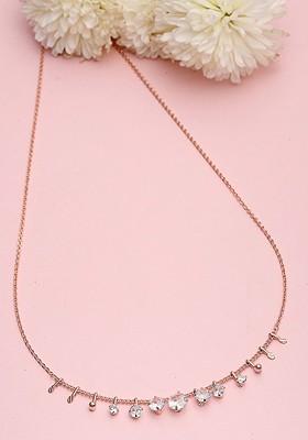 Gold Plated Cubic Zirconia Studded Chain