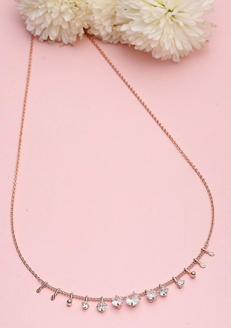 Gold Plated Cubic Zirconia Studded Chain