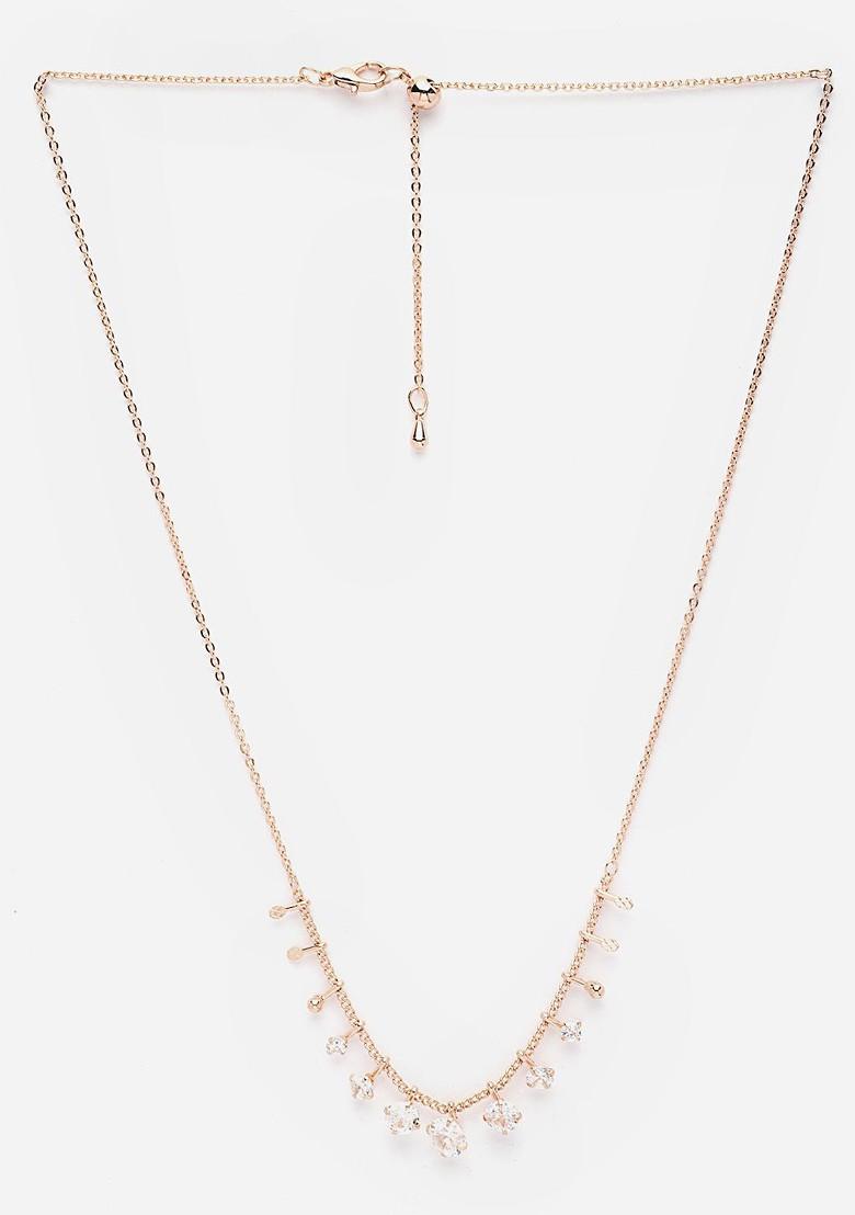 Gold Plated Cubic Zirconia Studded Chain