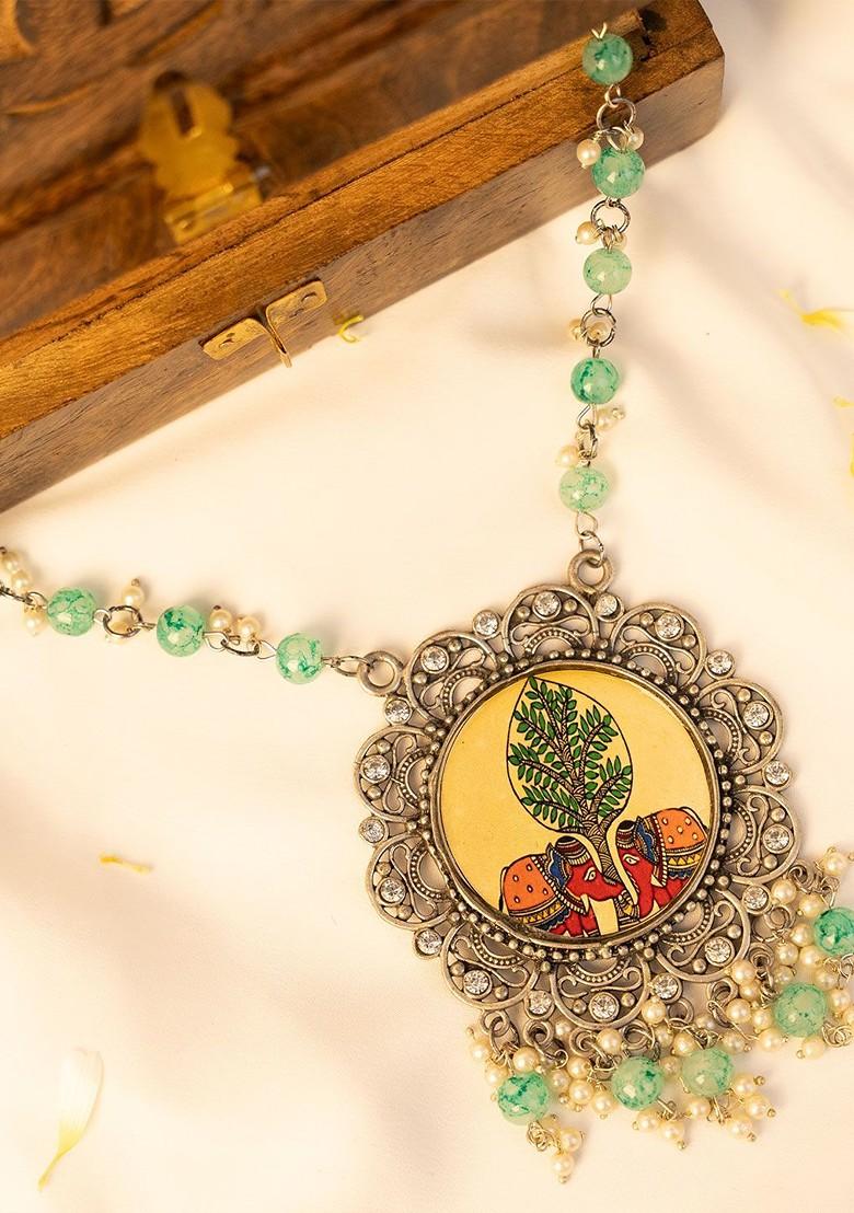 Silver Silver Plated Handcrafted Necklace