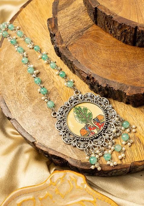 Silver Silver Plated Handcrafted Necklace