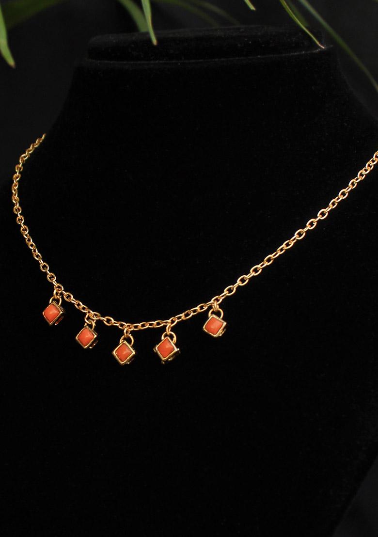 Colored Enameled Kundan Necklace