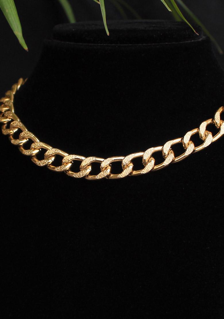 Curb Chain Choker Necklace