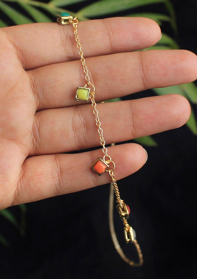 Multi Colored Enameled Kundan Necklace