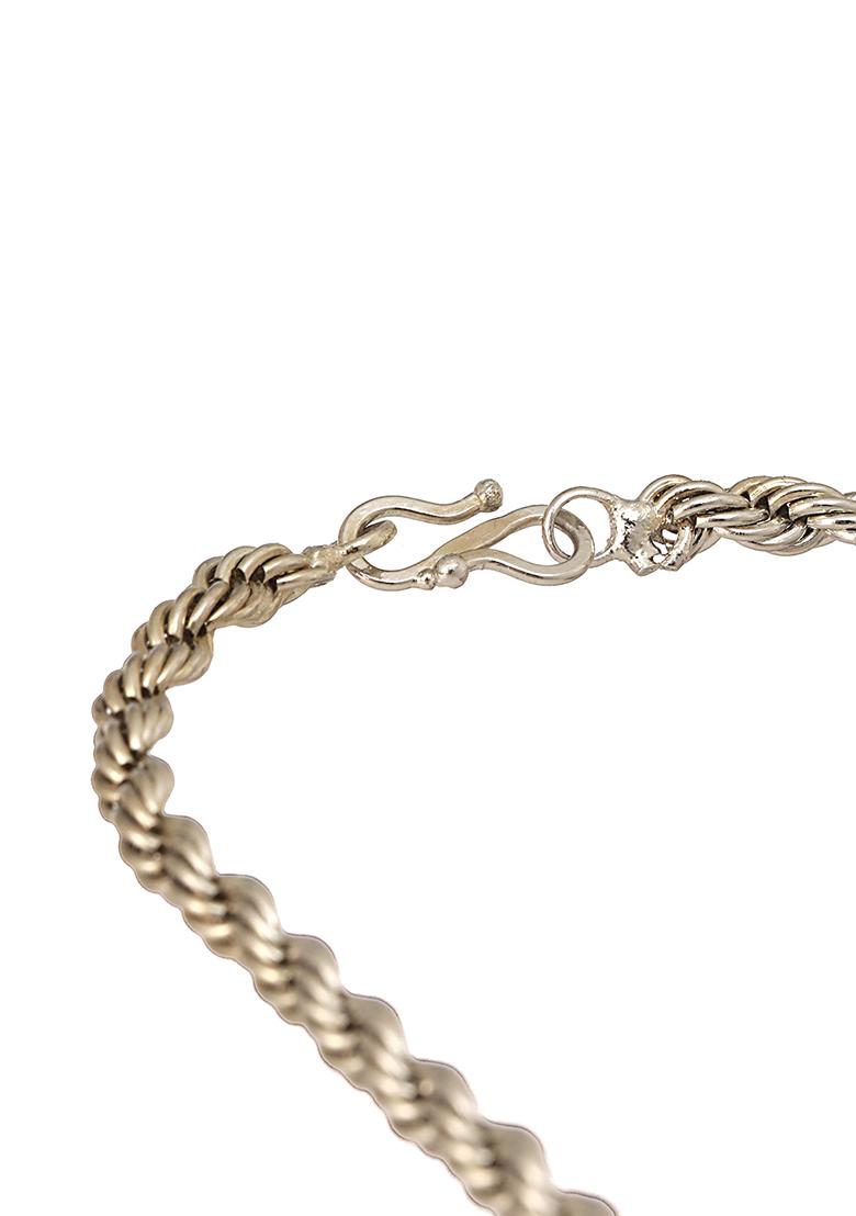 Men Brass Silver Plated Chain