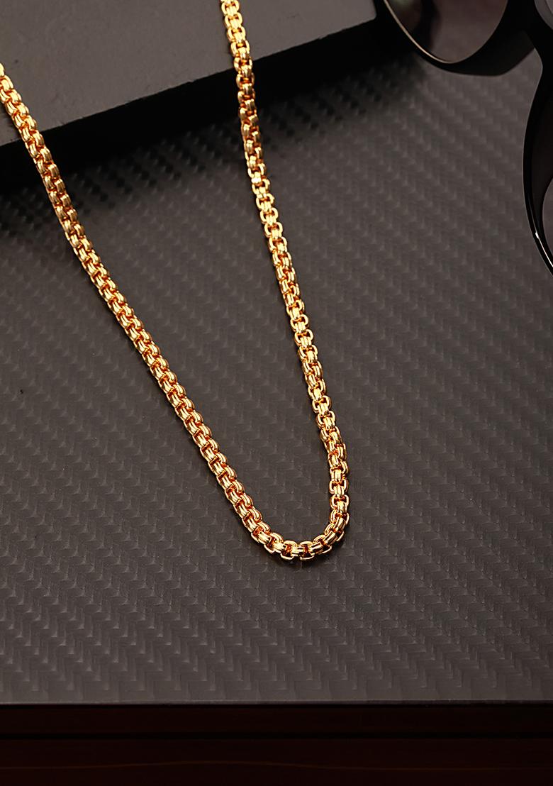 Men Brass Gold Plated Chain