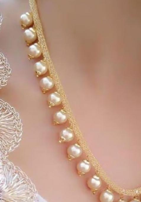 Golden Beads Elegant Necklace For Women
