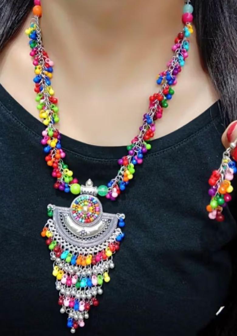 Multi Boho Drop Style Long Necklace For Women
