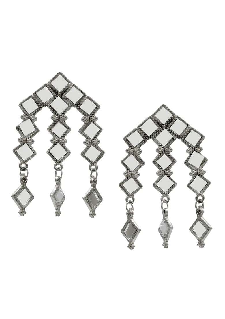 Mirror Work Designer Choker Necklace For Women - Indya