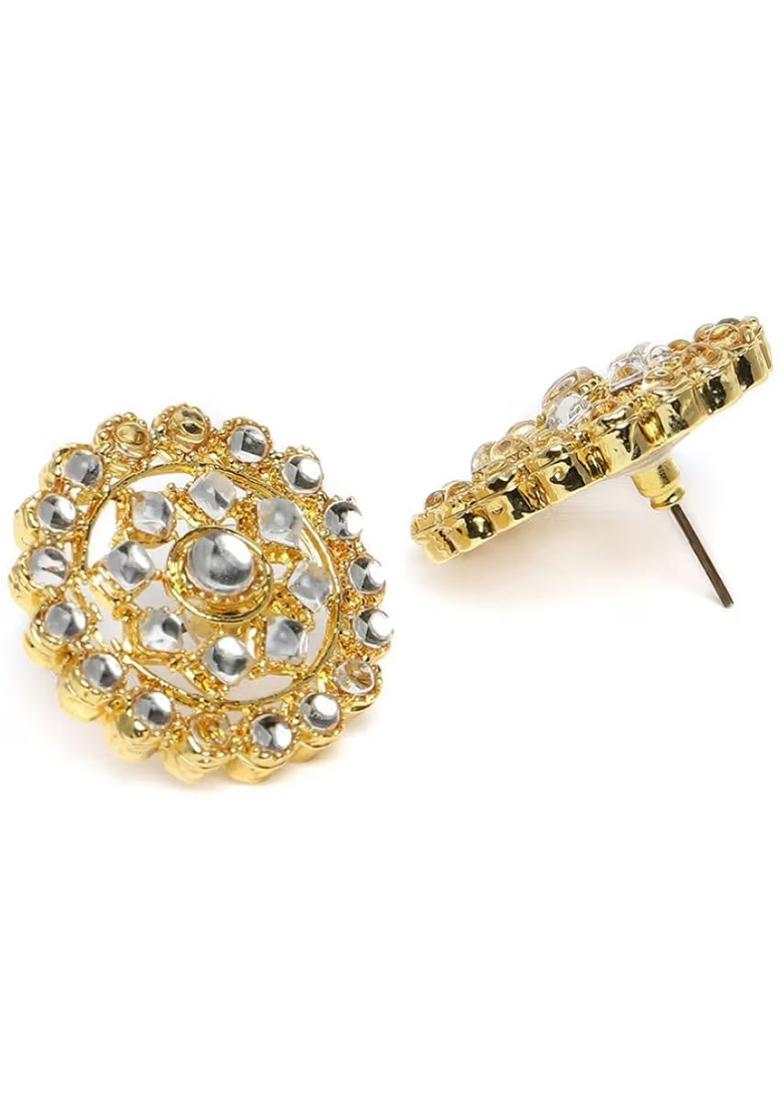 White Round Centerpiece Choker Necklace For Women