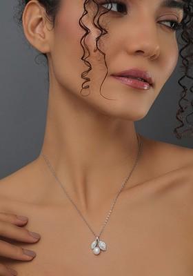 Rhodium Plated Contemporary Pendants With Chains