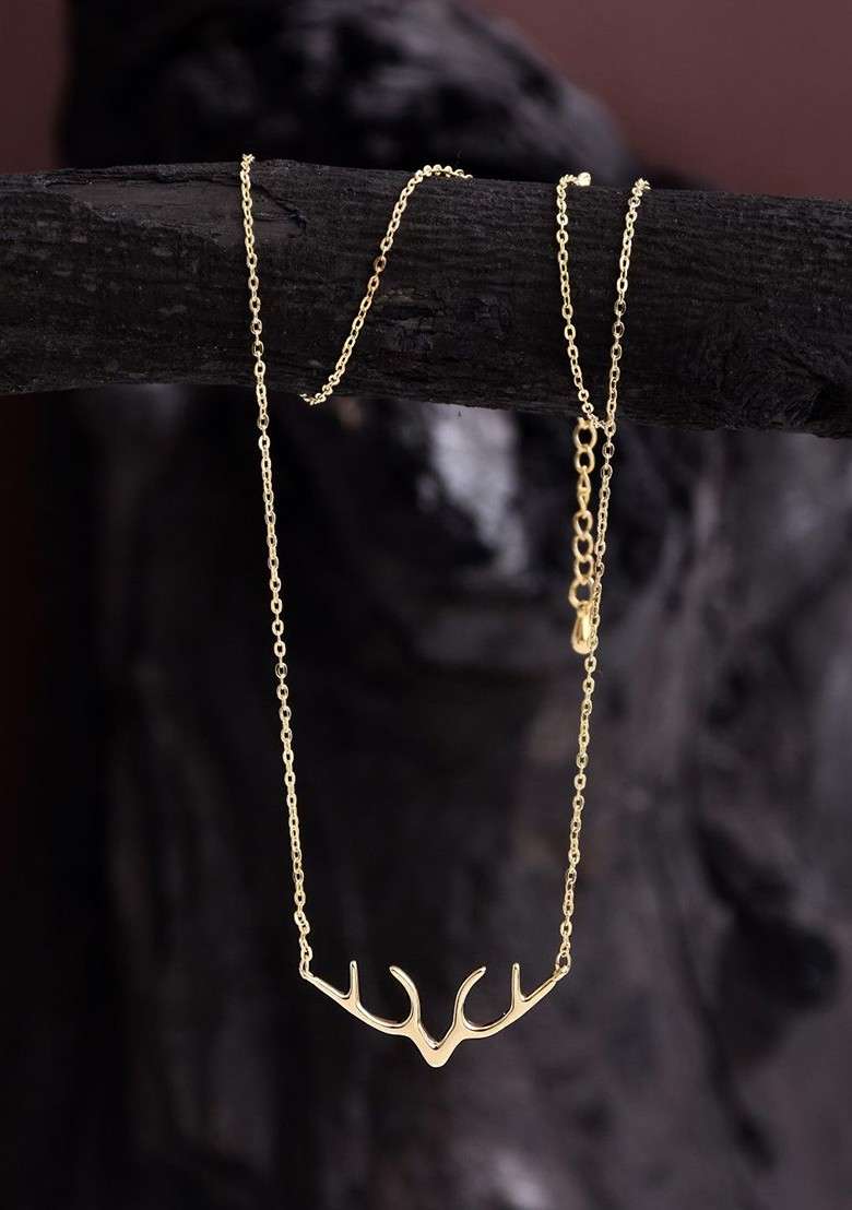 Copper Gold Plated Necklace - Indya