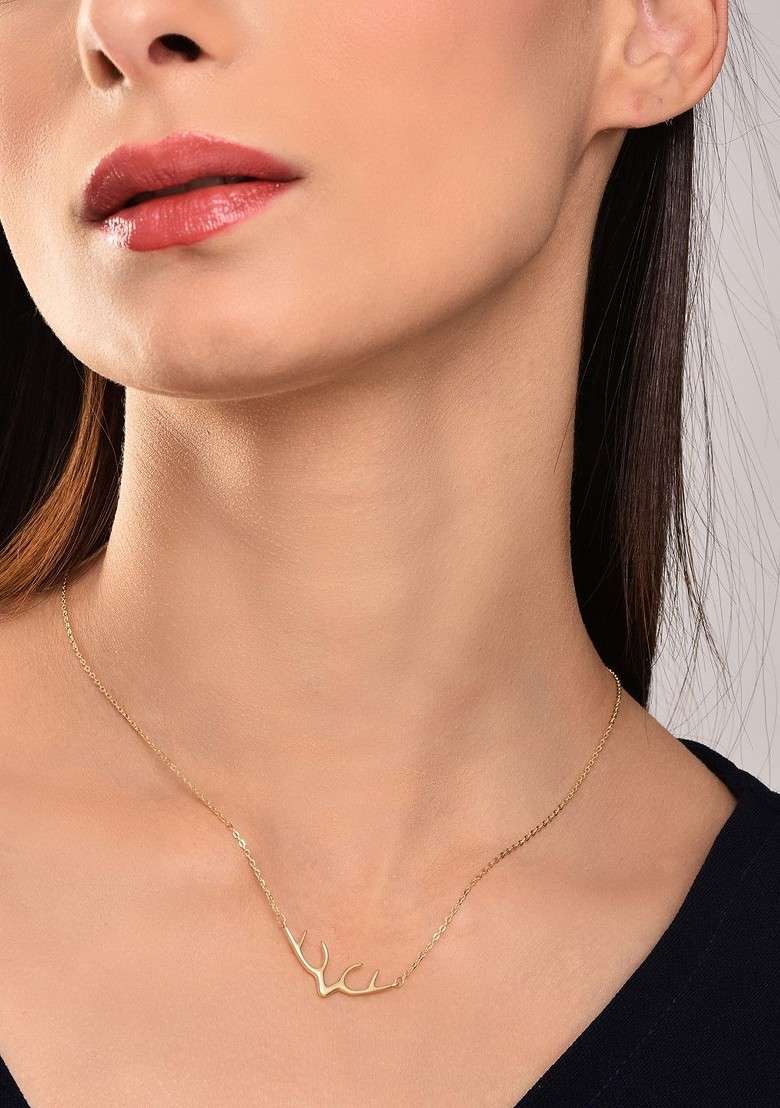 Copper Gold Plated Necklace - Indya