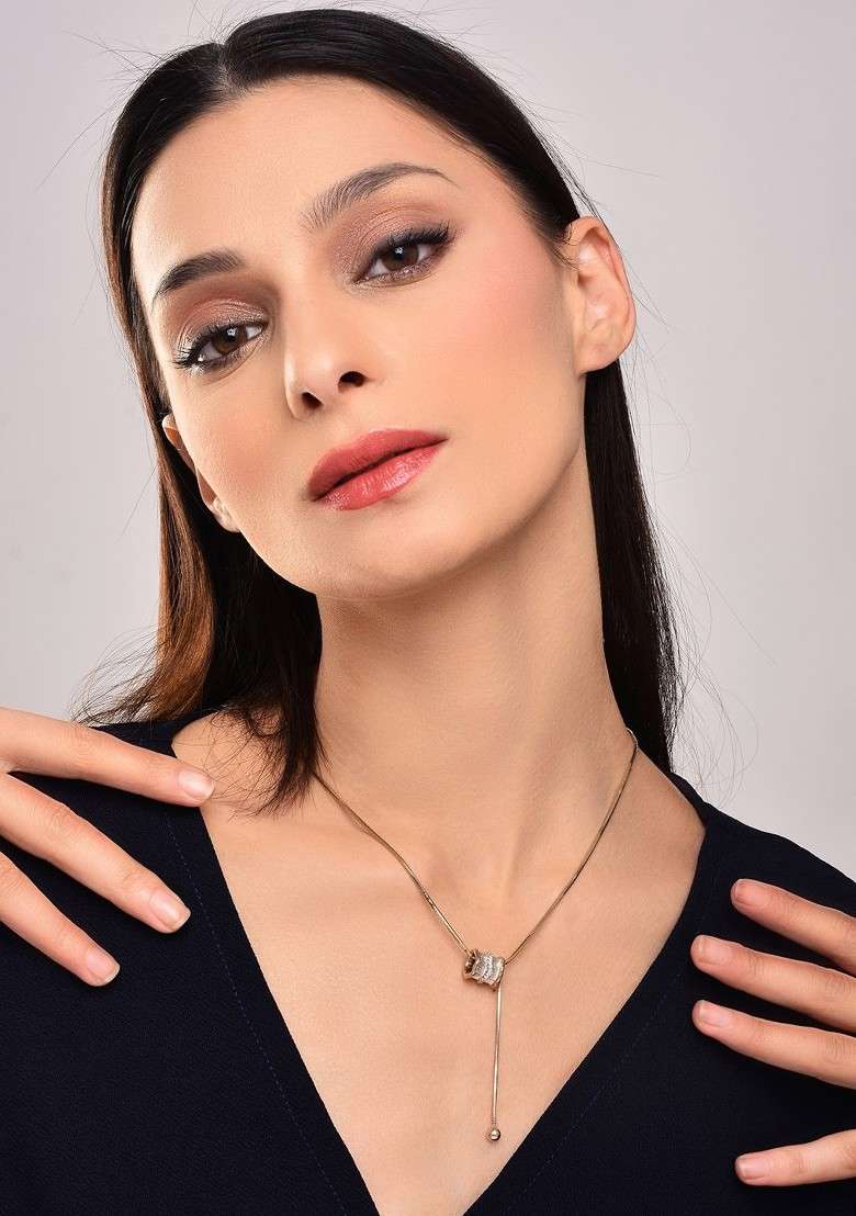 Copper Gold Plated Necklace - Indya