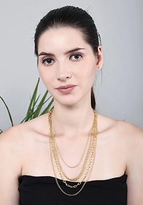 Gold Multi Layer Golden Designer Chain For Women