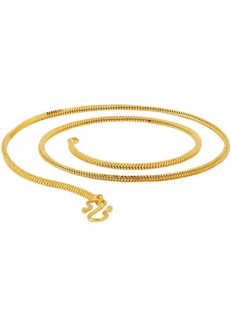 Gold Interlinked Golden Chain For Women