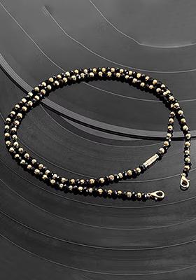 Black And Golden Beads Mangalsutra Chain For Women