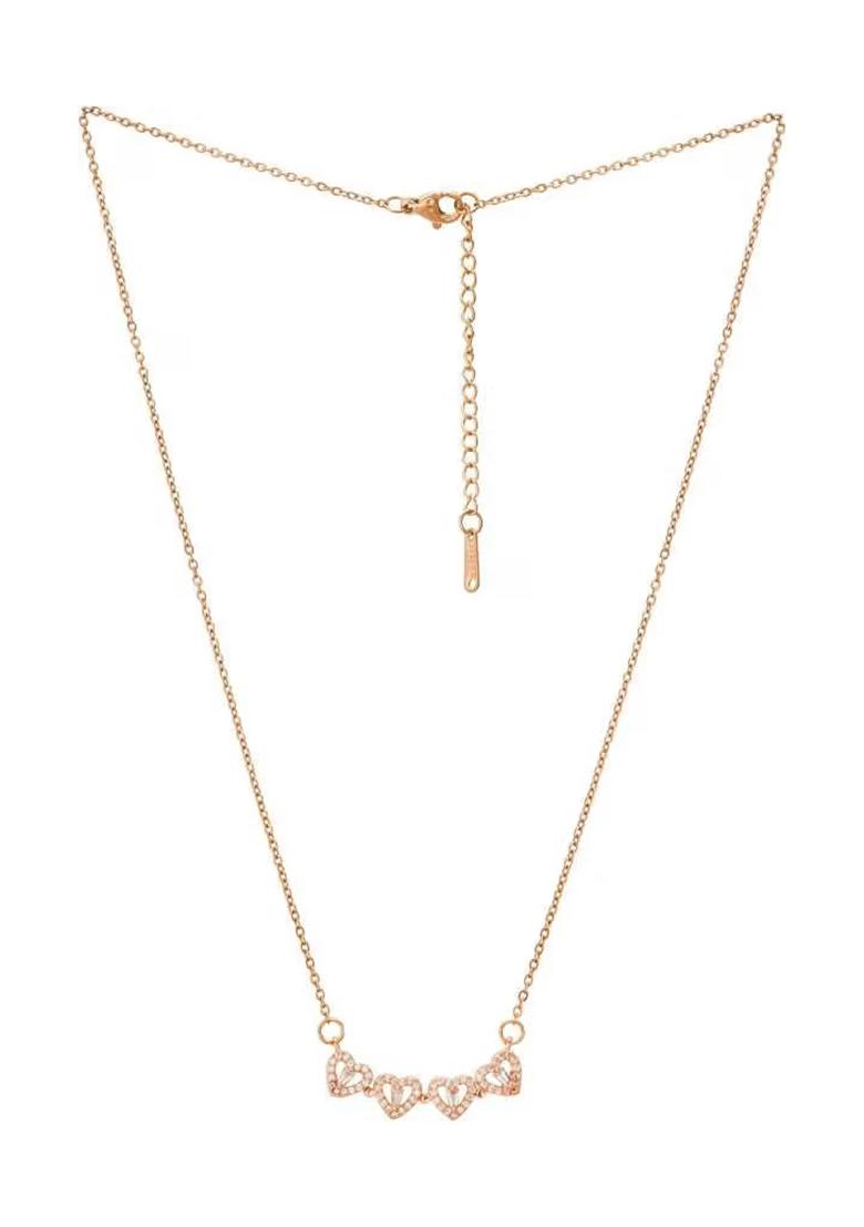 Gold Foldable Ad Pendant Chain For Women