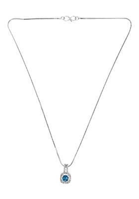 Blue Turquoise Color Pendant Chain For Women