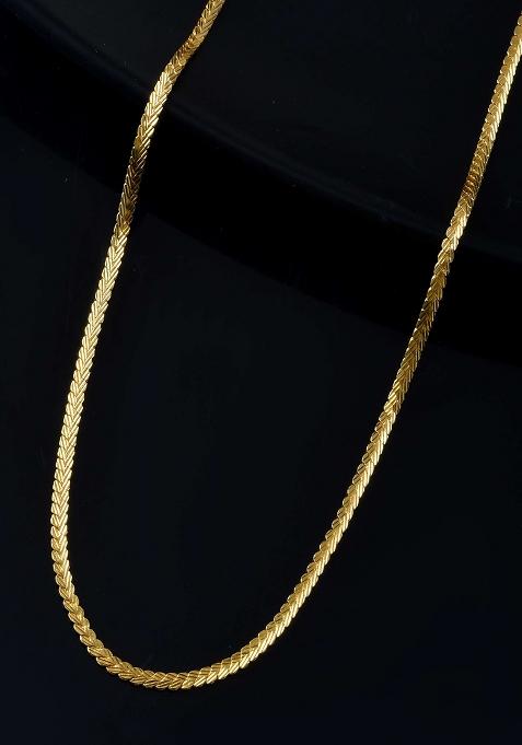 Lightweight Gold And Toned Flat Chain For Everyday Style

