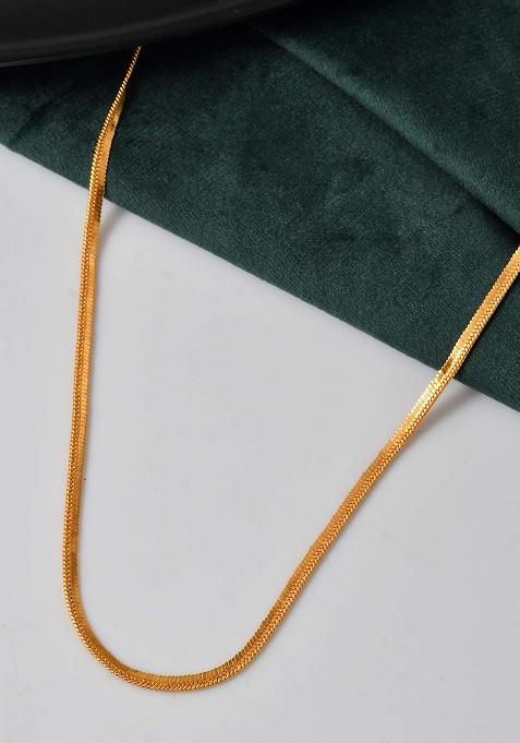 Gold And Plated Stainless Steel Sleek Chain For Women
