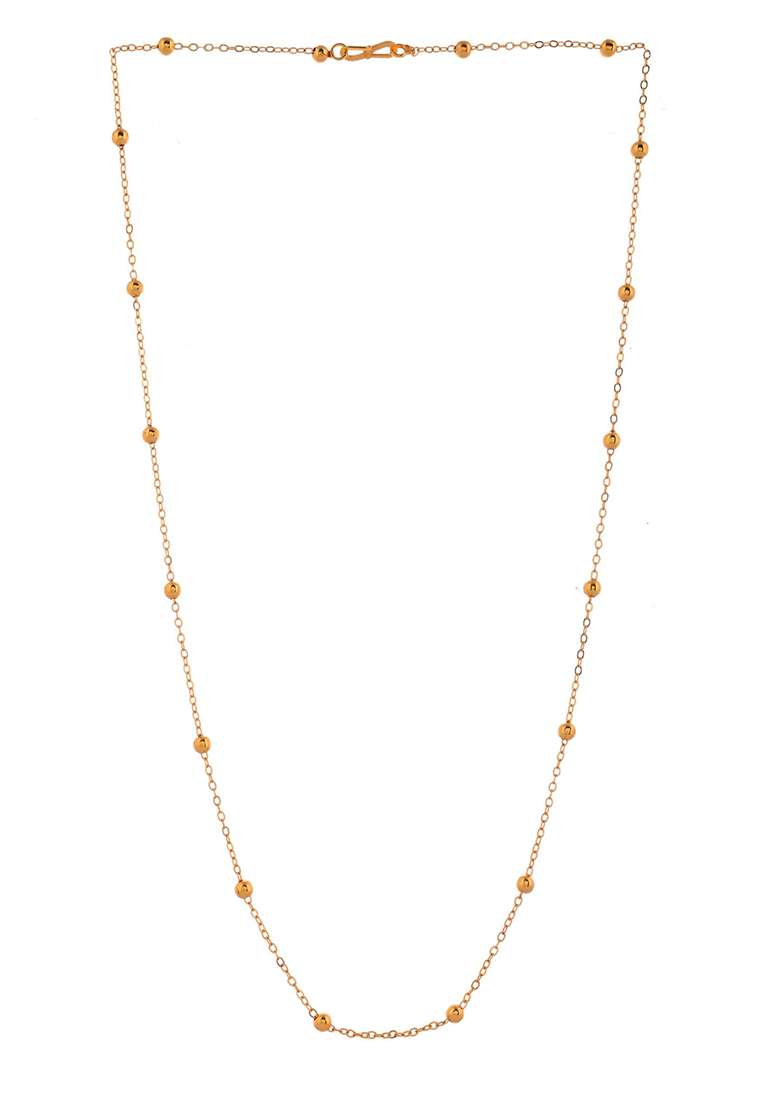 Elegant Gold And Plated Ball Chain For Women - Indya