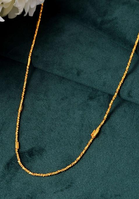 Twisted Shine Gold Chain For Women