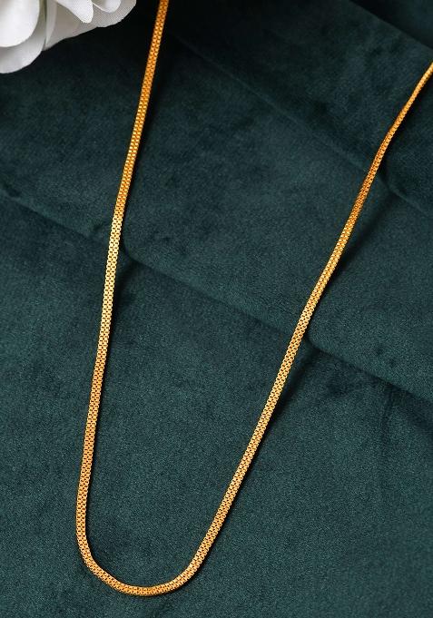 Minimalist High And Gloss Gold Chain