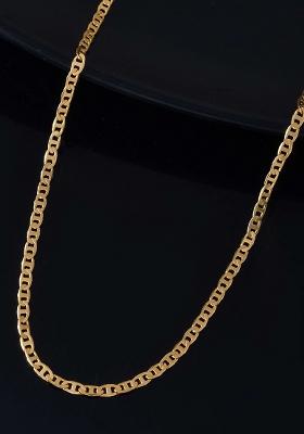 Classic Glossy Gold And Tone Flat Chain For Men And Women

