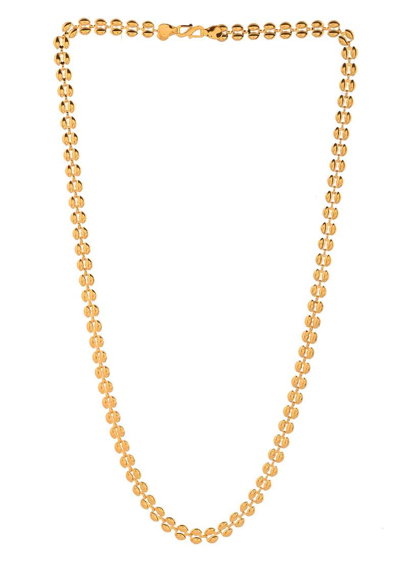 Statement Gold And Plated Chain With Smooth Rounded Beads - Indya