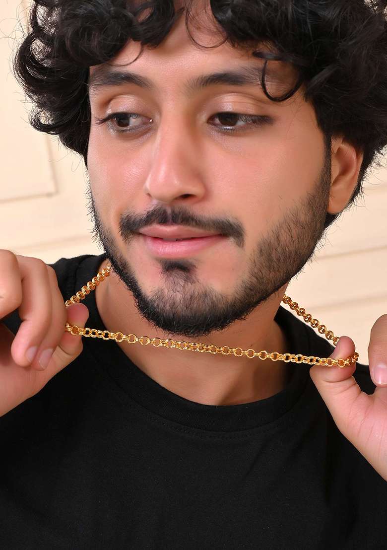 Golden Rope And Link Chain For Men And Women - Indya