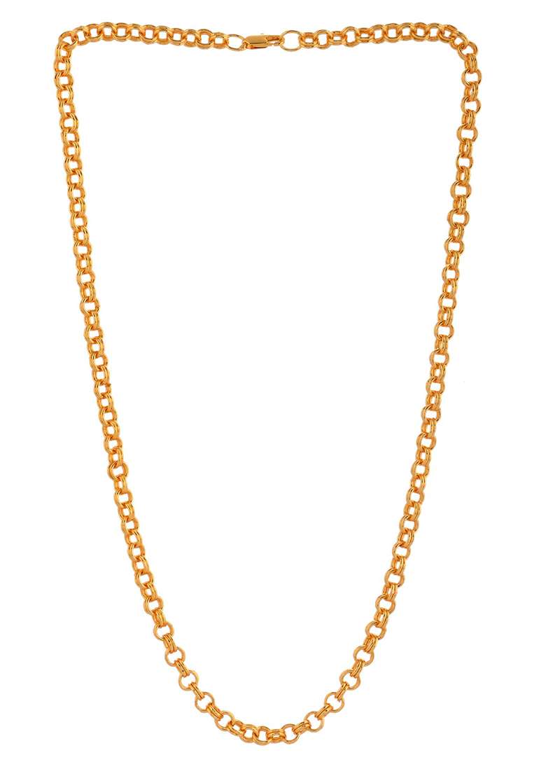 Golden Rope And Link Chain For Men And Women - Indya