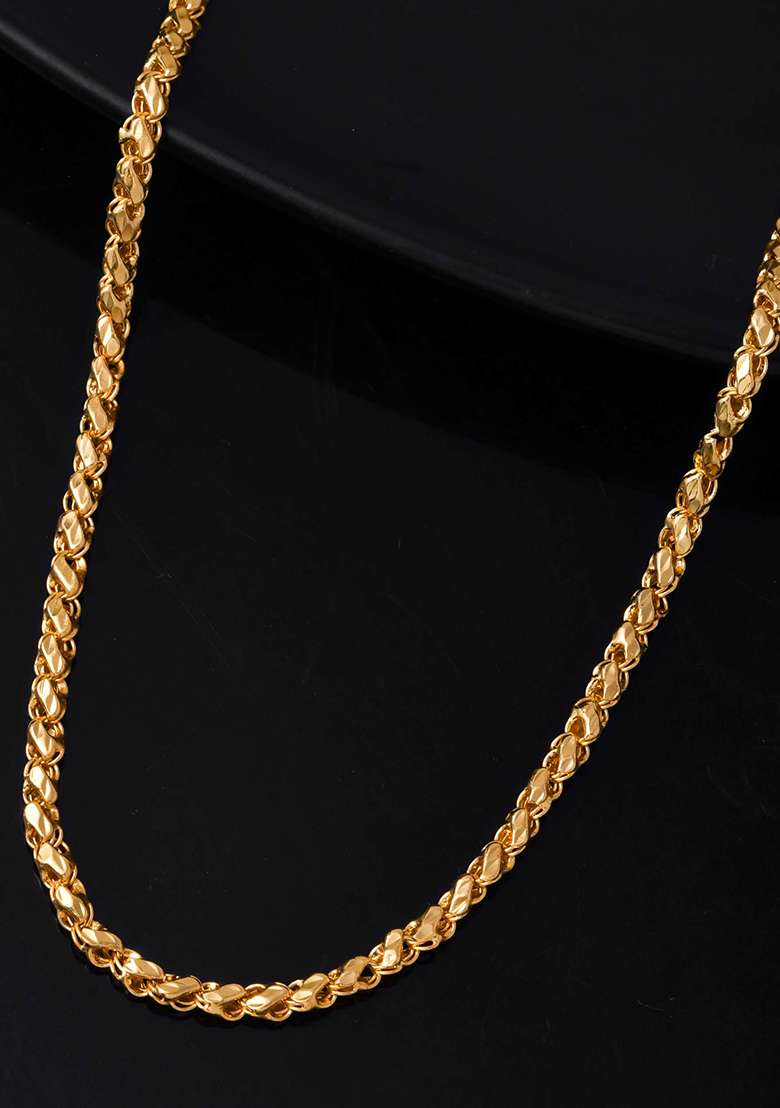 Premium Spiral Gold Chain – Daily Wear With Luxury Appeal

 - Indya