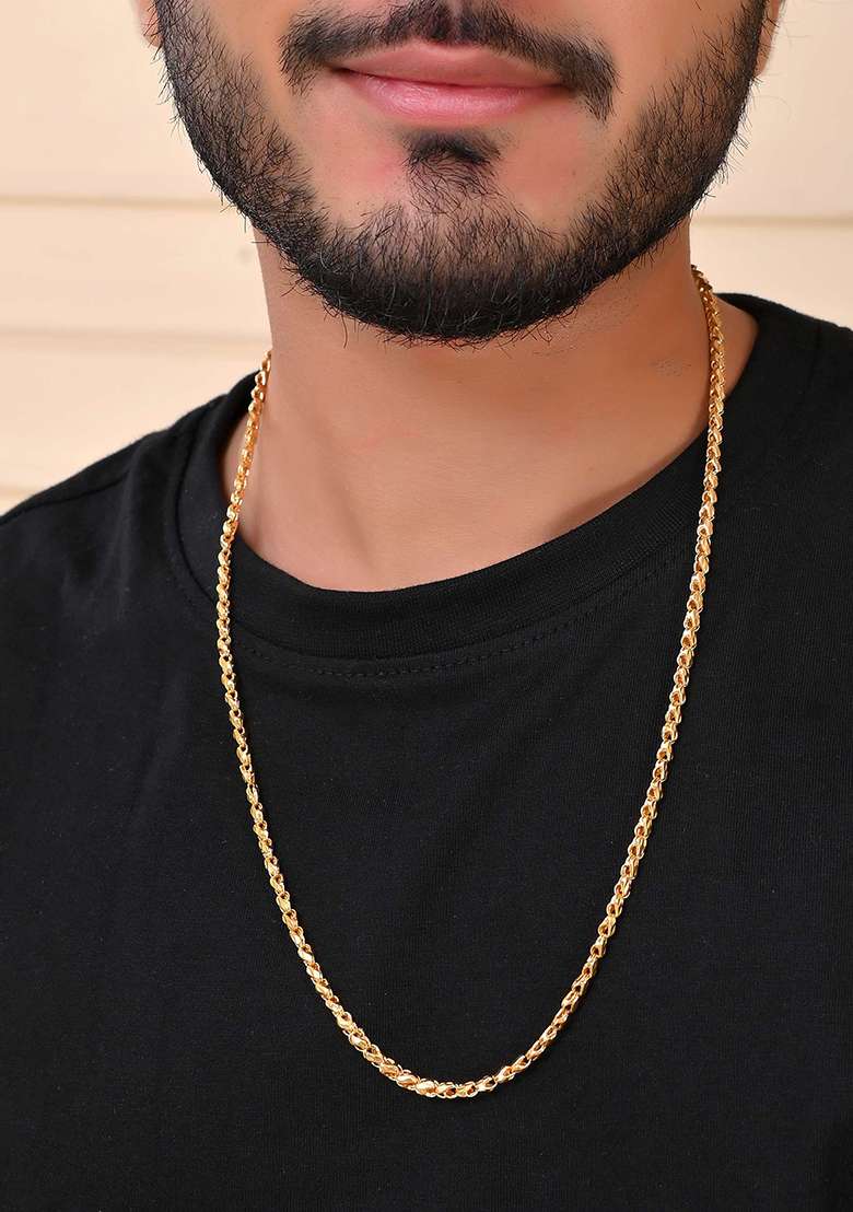 Premium Spiral Gold Chain – Daily Wear With Luxury Appeal

 - Indya