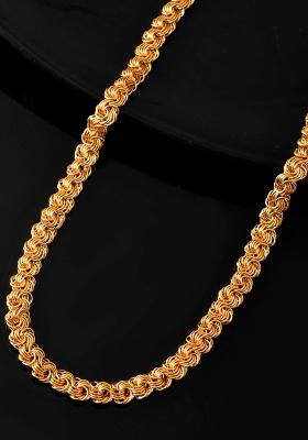 Designer Spiral Knot Gold Chain