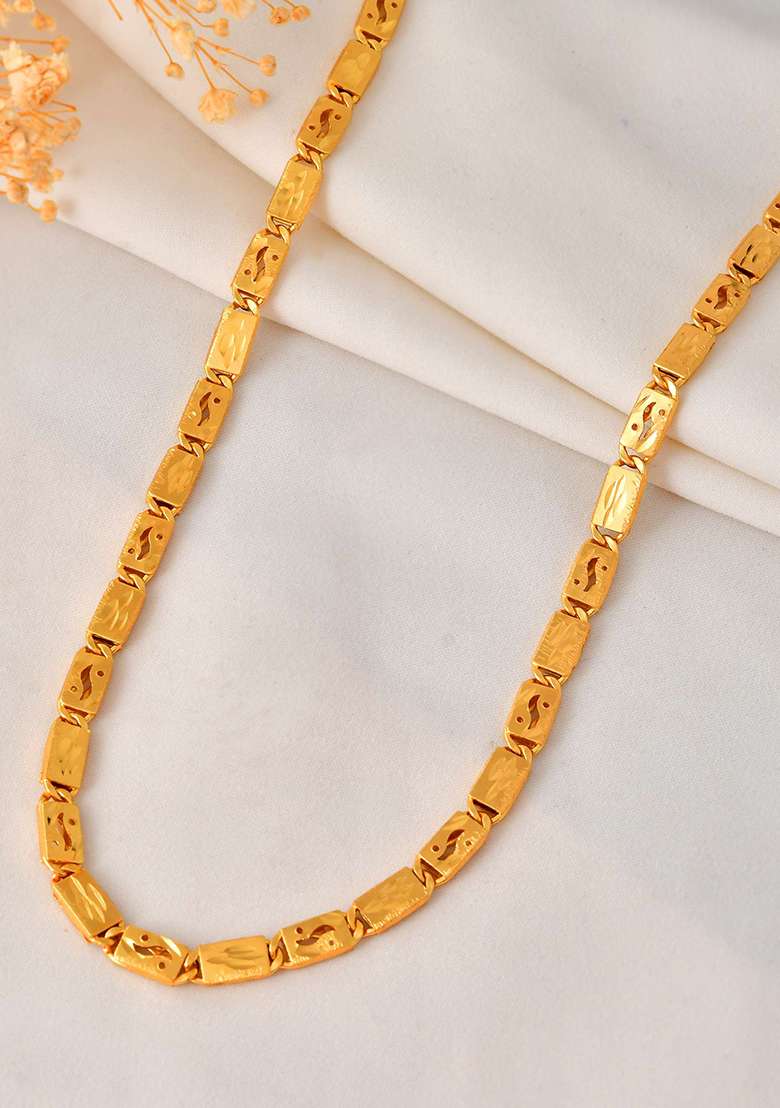 Golden Geometric Link Chain For Men And Women

 - Indya