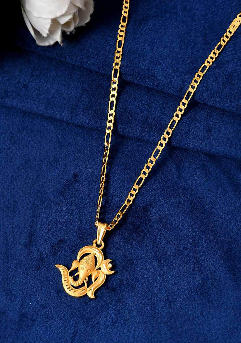Trendy Shiva Om Chain Necklace - Indya