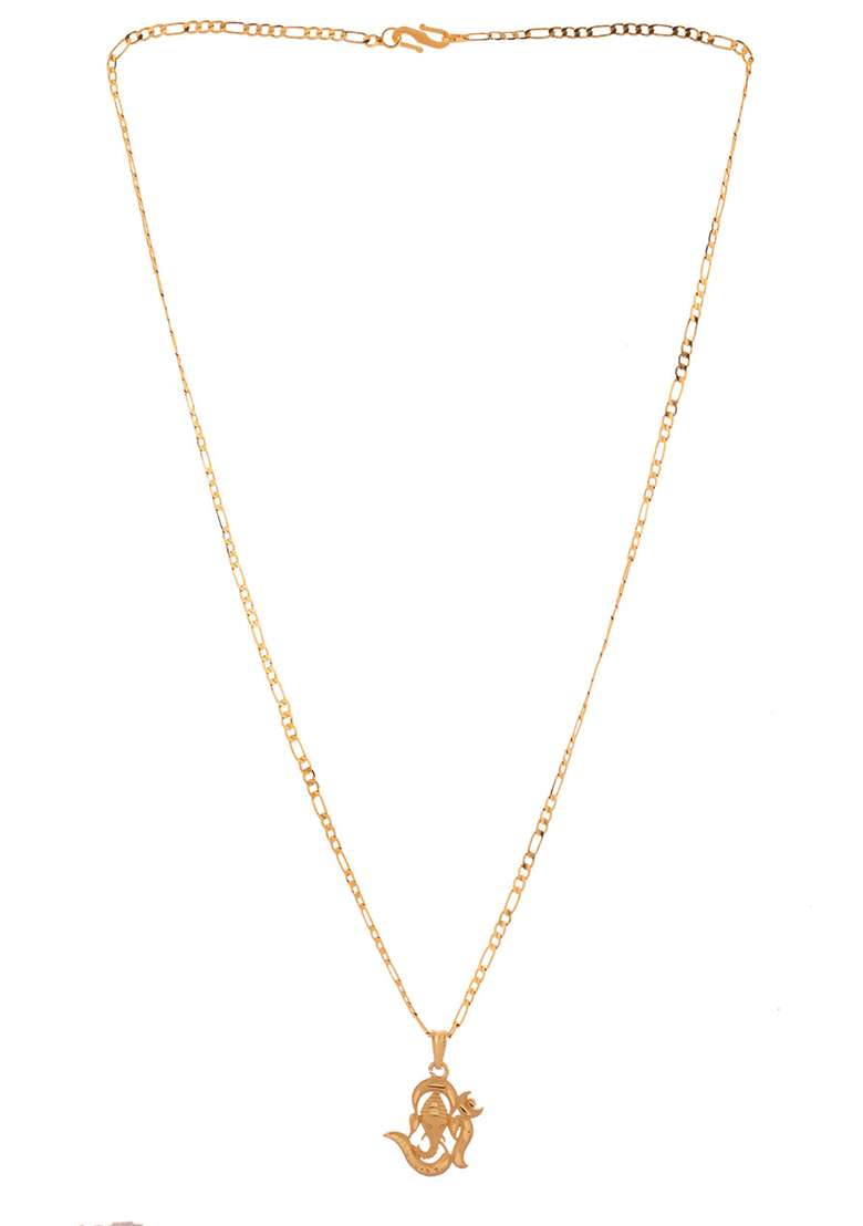Trendy Shiva Om Chain Necklace - Indya