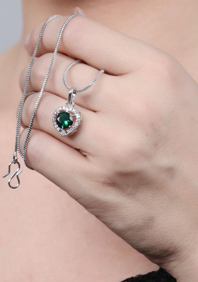 Green Heart Small Pendent