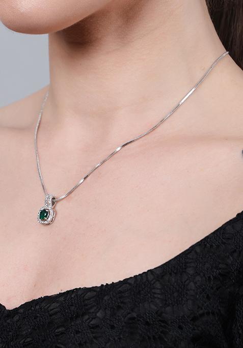 Green Square Small Pendent